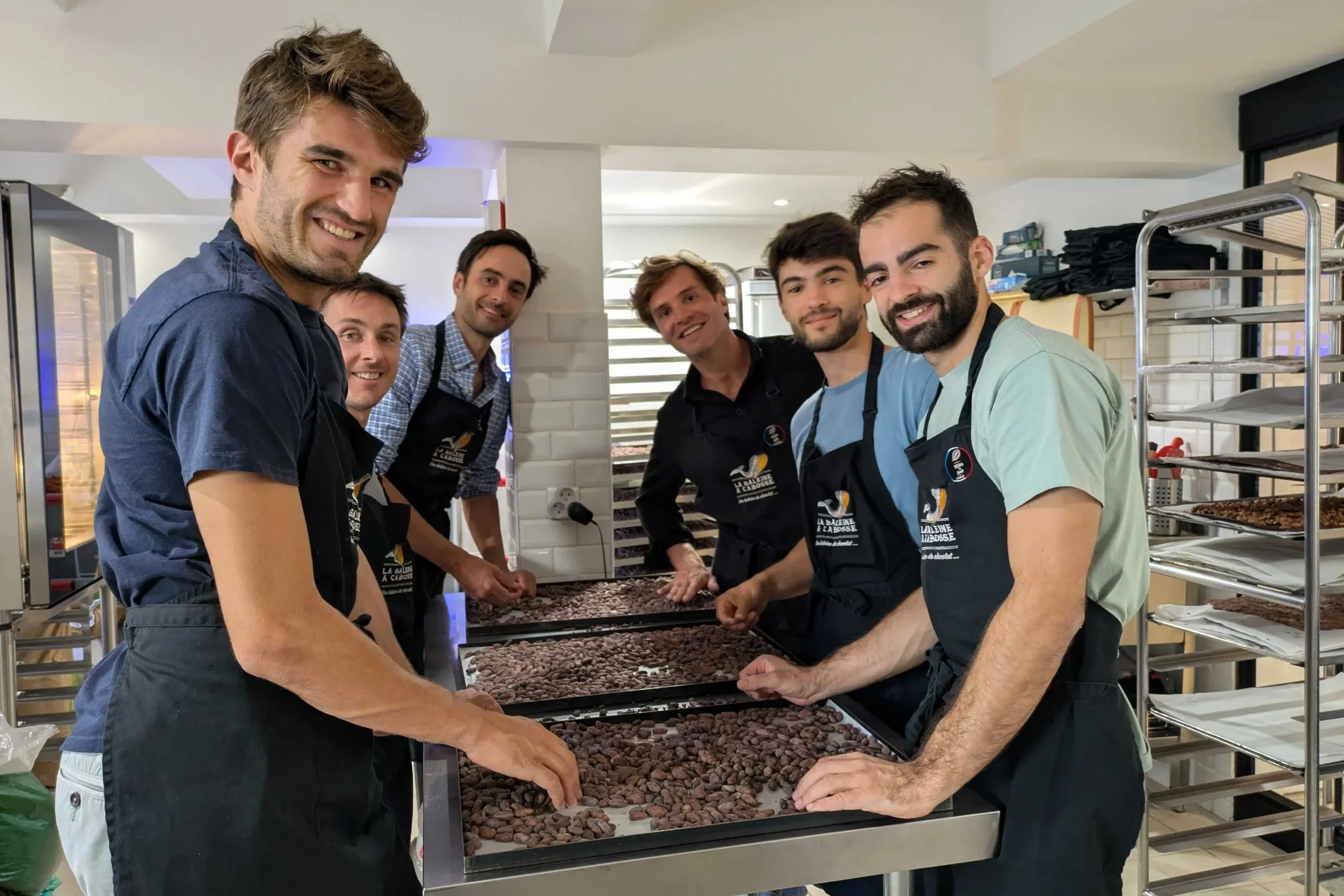 stackeas team chocolate making
