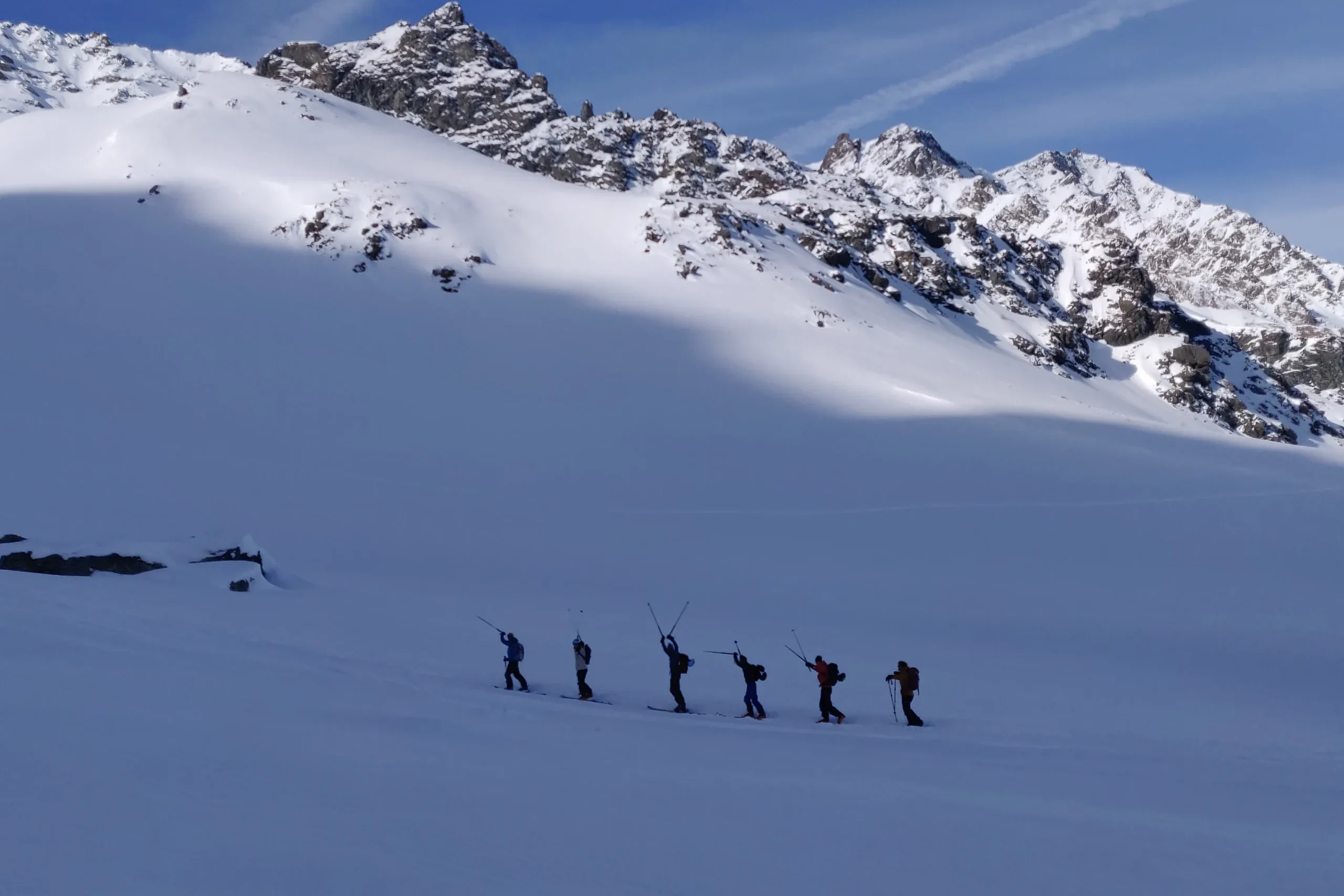 stackease team backcountry skiing